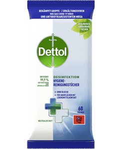 Dettol Desinfektion Hygiene-Reinigungstücher